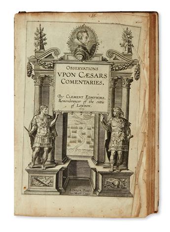 (CAESAR, CAIUS JULIUS.) Edmondes, Clement, Sir. Observations upon Caesars Commentaries.  1609